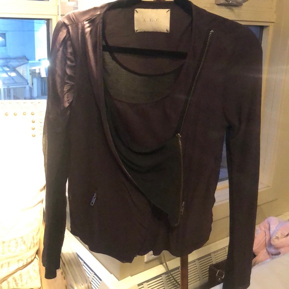 A.L.C. Motorcycle style silk jacket - Picture 2 of 6